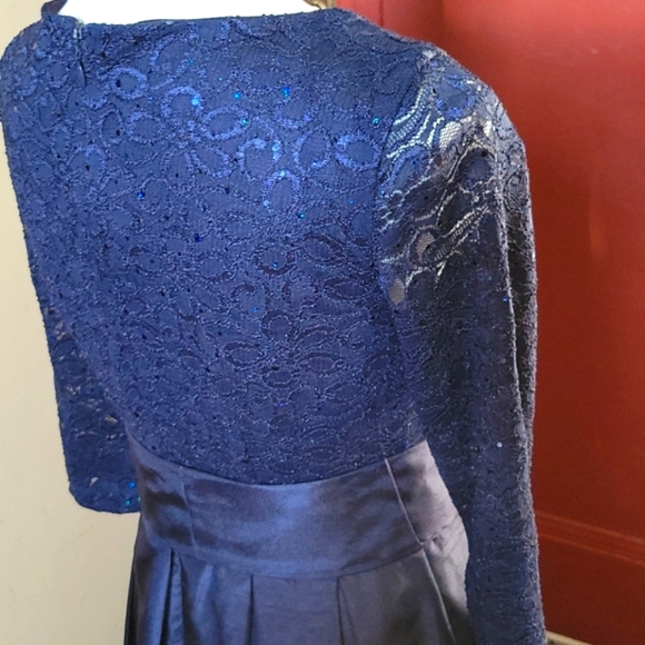 JH BLUE EVENING GOWN SIZE 6 - Picture 10 of 15